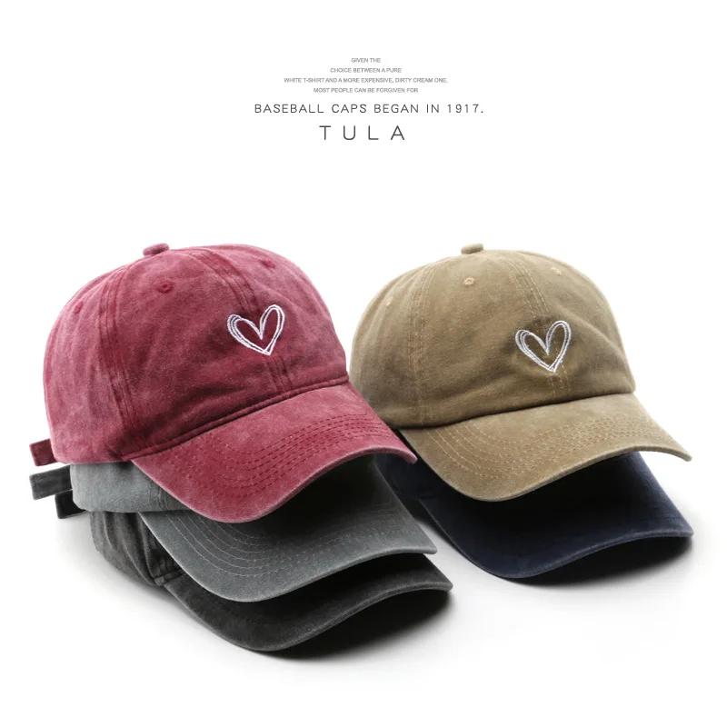 Hat Female Embroidered Peach Heart Wash Denim Baseball Hat Casual Korean Version Thin Couple Soft Top Duck Hat Spring Summer adjustable
Hat Female Embroidered Peach Heart Wash Denim Baseball Hat Casual Korean Version Thin Couple Soft Top Duck Hat Spring Summer adjustable