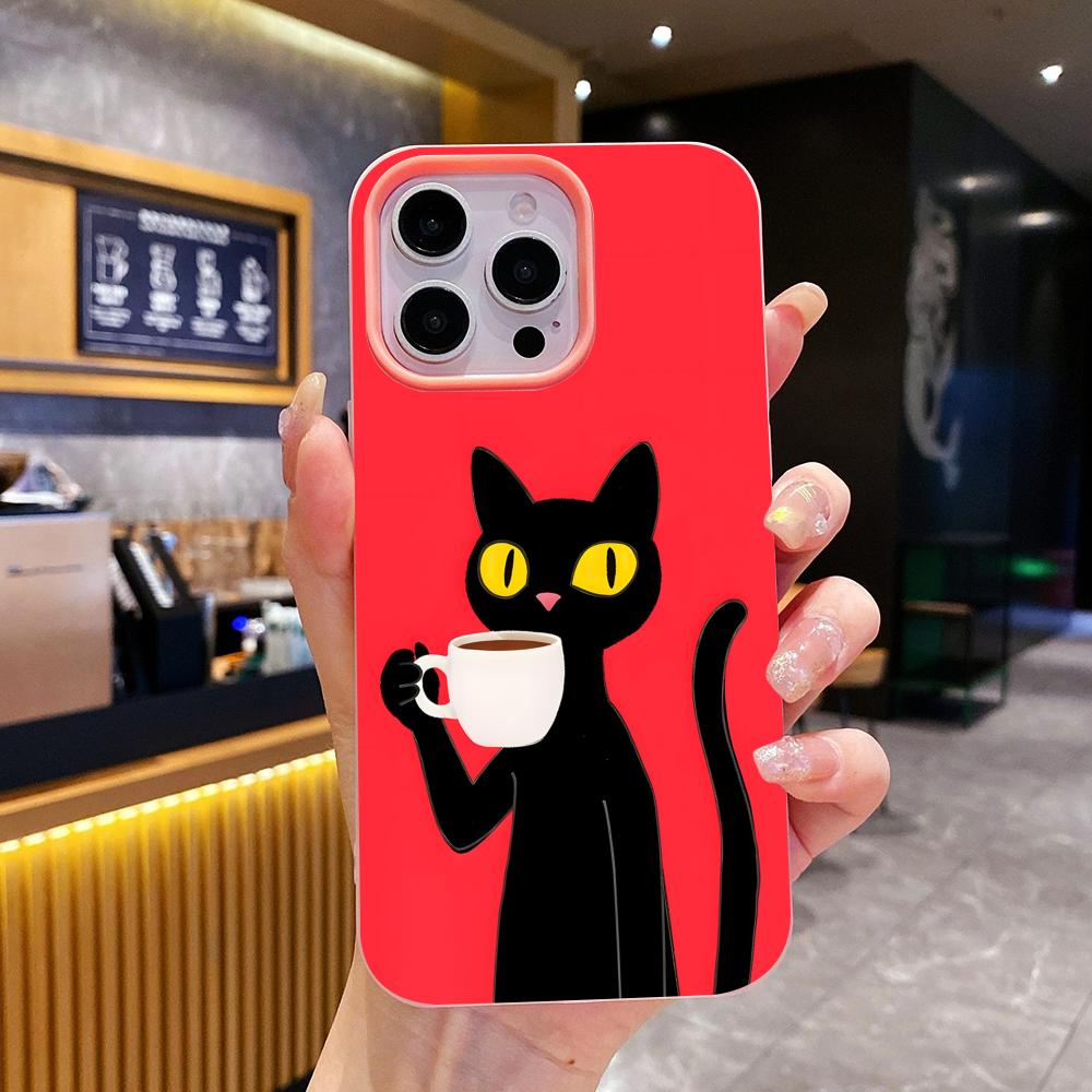 Cute Coffee Cat Jelly Double layer Pink Mobile Phone Case for iPhone 17 16 15 14 13 12 11 Air Pro Max Plus Protective iPhone 12 Pro
Cute Coffee Cat Jelly Double layer Pink Mobile Phone Case for iPhone 17 16 15 14 13 12 11 Air Pro Max Plus Protective iPhone 12 Pro