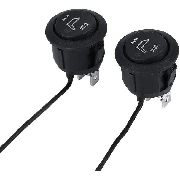 Aramox Universal Round Seat Heater Switch, Hi Low Heat Control, Black, Manual Operation
Aramox Universal Round Seat Heater Switch, Hi Low Heat Control, Black, Manual Operation
