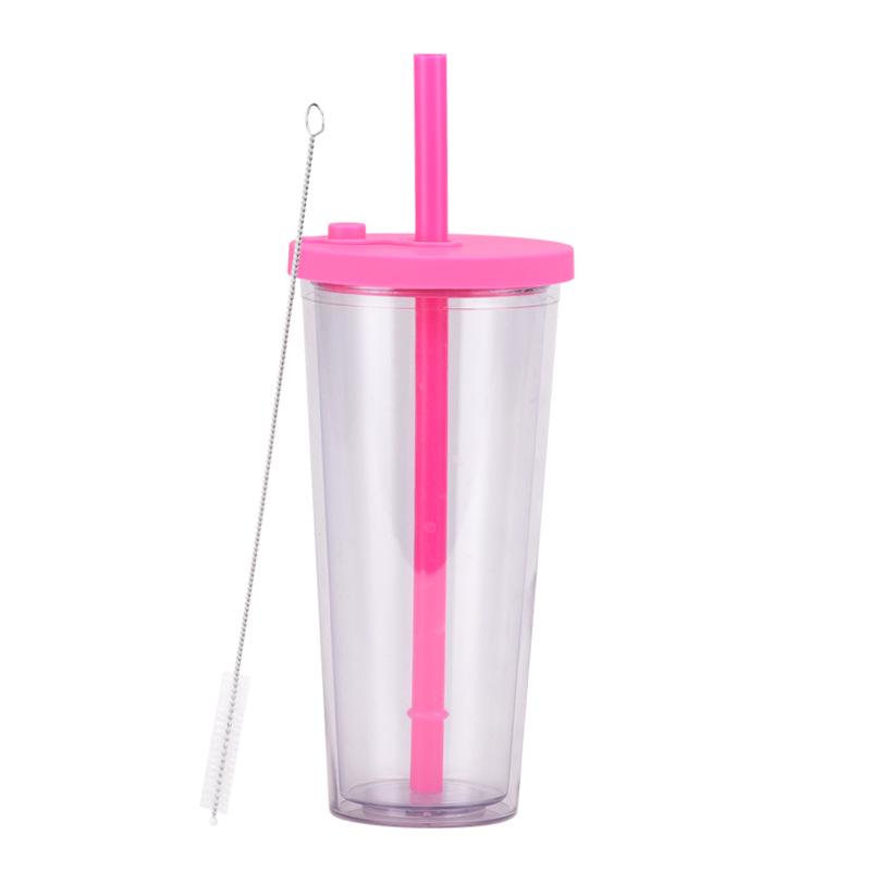2026 Double-layer Plastic Boba Milk Tea Cup with Large-hole Straw - Customizable & Transparent 700ml
2026 Double-layer Plastic Boba Milk Tea Cup with Large-hole Straw - Customizable & Transparent 700ml