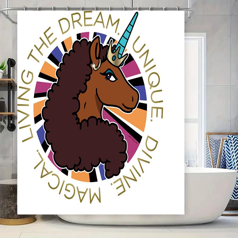 Living Dream Unique Magic Unicorns Shower Curtain Waterproof Bathroom Decor Artistic Home Decoration W60H190(CM)-1 Pcs
Living Dream Unique Magic Unicorns Shower Curtain Waterproof Bathroom Decor Artistic Home Decoration W60H190(CM)-1 Pcs