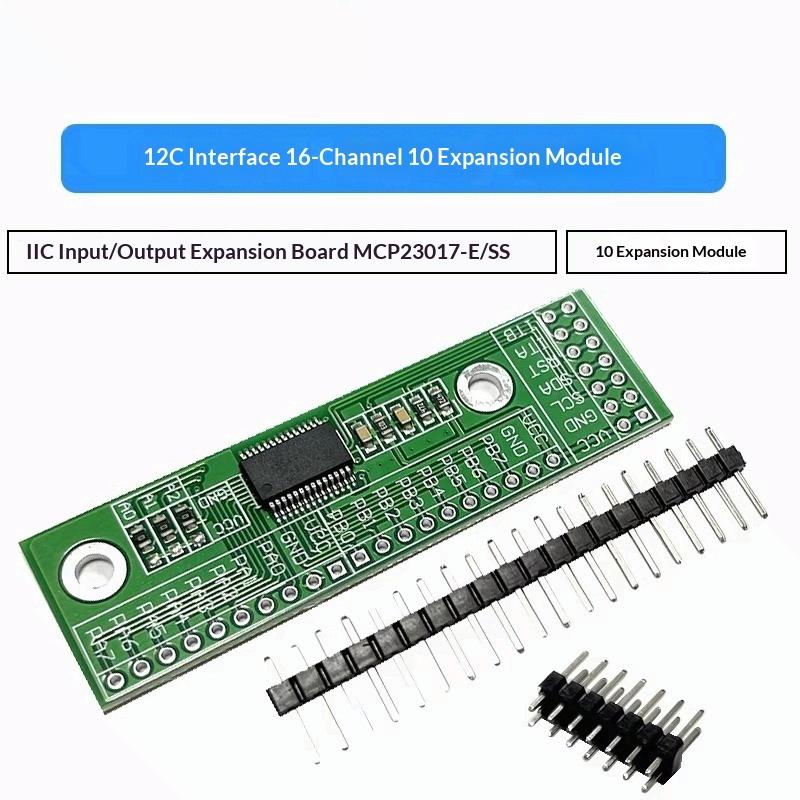 MCP23017 I2C 16 Channel IO Expansion Board IIC Input Output Module For Arduino
MCP23017 I2C 16 Channel IO Expansion Board IIC Input Output Module For Arduino