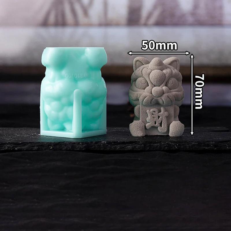 3D Форма для силиконового мусса в виде льва удачи, 3D формы для выпечки, десерт, ресторан, форма для кубиков льда, китайский стиль, цементные формы для свечей
3D Форма для силиконового мусса в виде льва удачи, 3D формы для выпечки, десерт, ресторан, форма для кубиков льда, китайский стиль, цементные формы для свечей