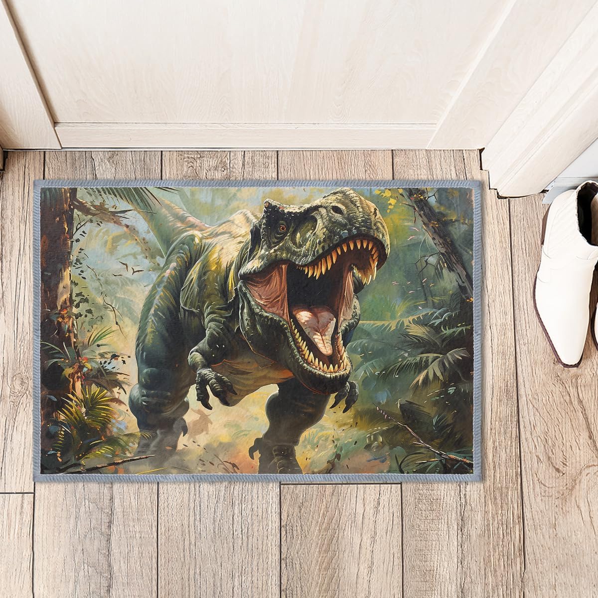 Planet Dinosaur Area Rug Washable Bedroom Rug, Soft Non Slip Non-Shedding Cartoon Spaceman Funny Astronaut Kitchen Mat Indoor 60x90CM
Planet Dinosaur Area Rug Washable Bedroom Rug, Soft Non Slip Non-Shedding Cartoon Spaceman Funny Astronaut Kitchen Mat Indoor 60x90CM