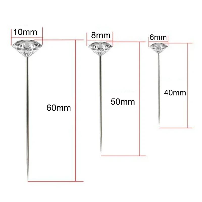 1Box 50Pcs Alloy Pins Transparent Diamond Pin DIY Wedding Bouquet Pins Stitching Needles Plastic Box Sewing Accessories
1Box 50Pcs Alloy Pins Transparent Diamond Pin DIY Wedding Bouquet Pins Stitching Needles Plastic Box Sewing Accessories