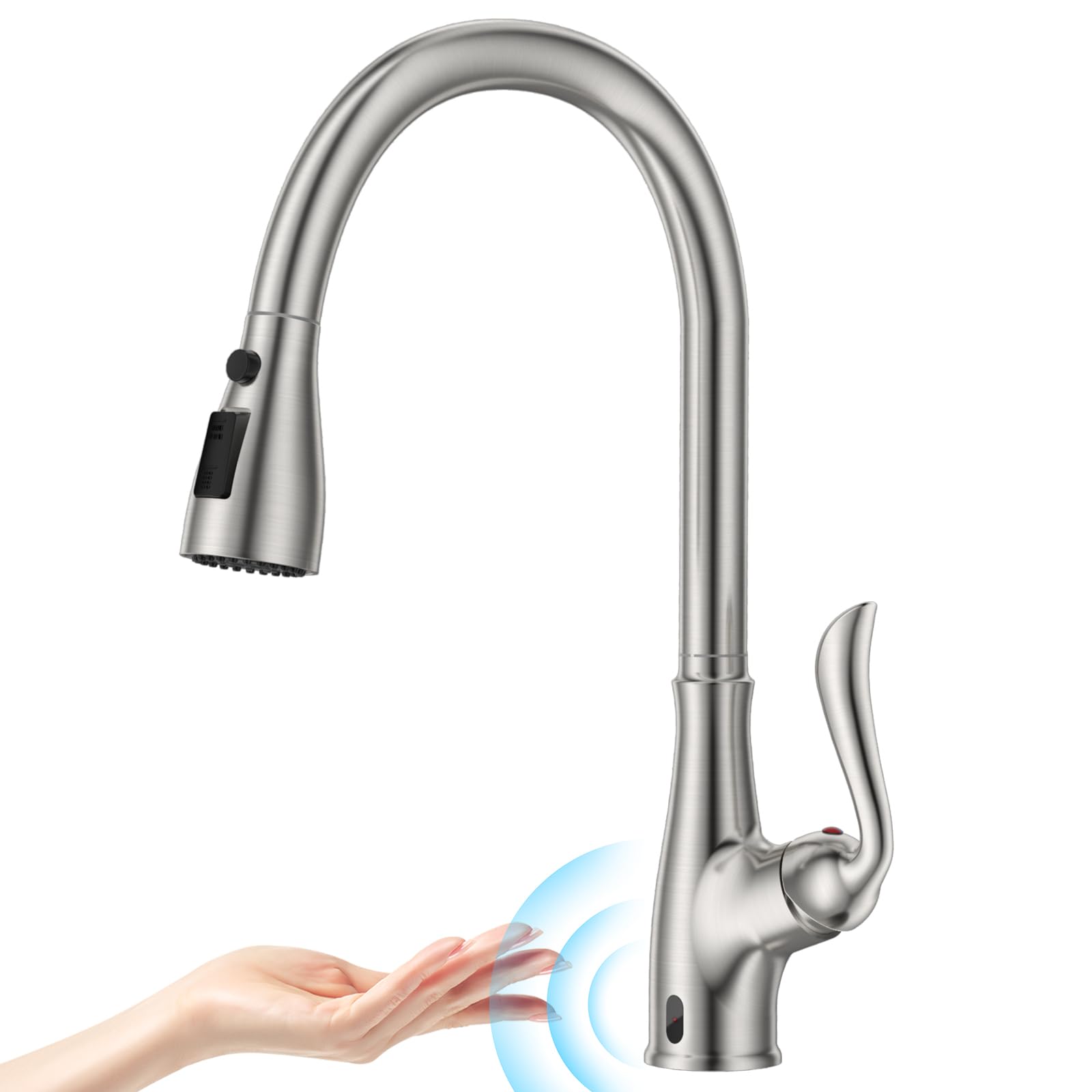 APPASO Kitchen Touch Sensor Mixer Switching Shower Powerful Eco Touch Single SUS304 Stainless Steel Faucet, Faucet, Pull-out Tap, Tap, 3-Mode (Direct сірий колір
APPASO Kitchen Touch Sensor Mixer Switching Shower Powerful Eco Touch Single SUS304 Stainless Steel Faucet, Faucet, Pull-out Tap, Tap, 3-Mode (Direct сірий колір