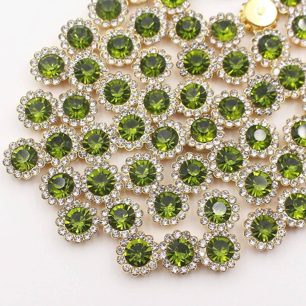 100PCS Gold Flower Claw Rhinestones Glitter Crystals Trim Stones Beads Garment Crafts Sew On Rhinestones for Clothes Gems 8mm&100pcs перидот
100PCS Gold Flower Claw Rhinestones Glitter Crystals Trim Stones Beads Garment Crafts Sew On Rhinestones for Clothes Gems 8mm&100pcs перидот