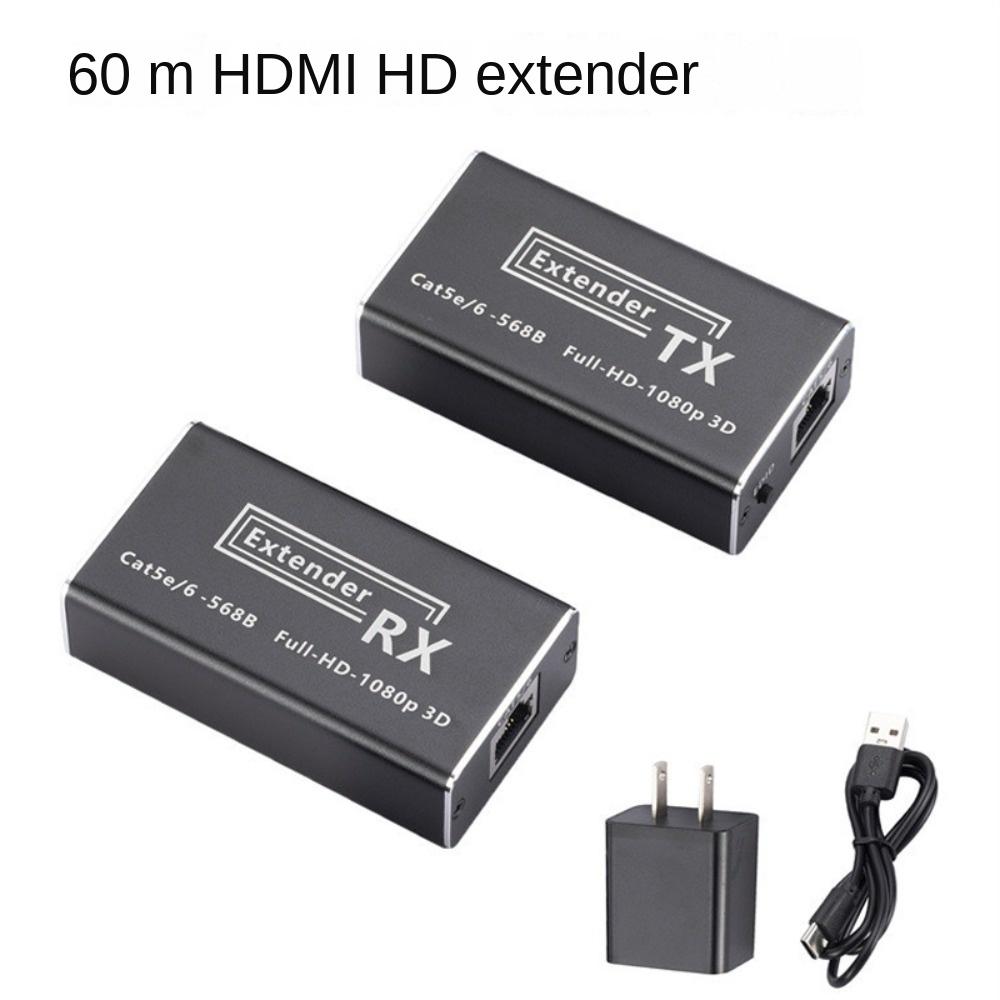 Video Signal Transmitter 60m HDMI Extender HDMI Extender Network Cable for Laptop/TV/Projector
Video Signal Transmitter 60m HDMI Extender HDMI Extender Network Cable for Laptop/TV/Projector