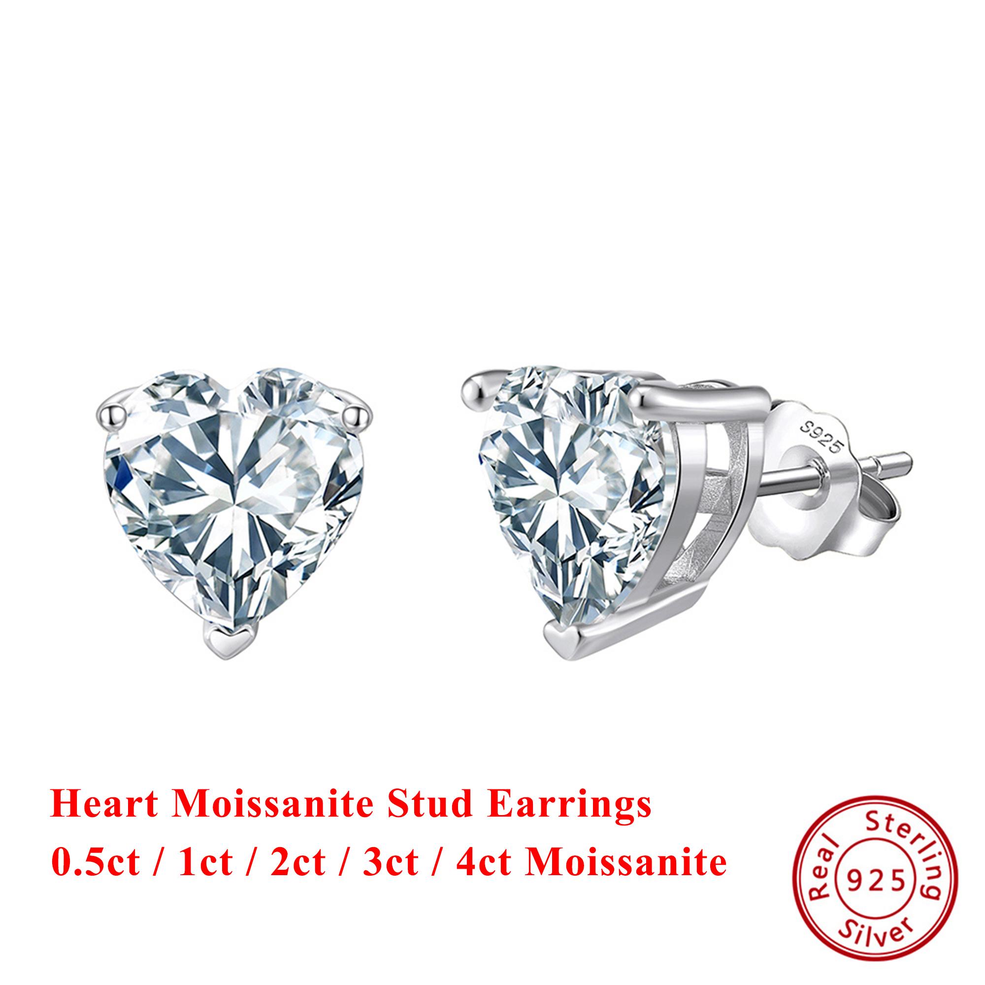 Effie Queen 1/2/3/4CT D Color Heart Moissanite Ring For Women Wedding Engagement Party 100% 925 Sterling Silver Bridal MOE07 0.5ct срібний
Effie Queen 1/2/3/4CT D Color Heart Moissanite Ring For Women Wedding Engagement Party 100% 925 Sterling Silver Bridal MOE07 0.5ct срібний