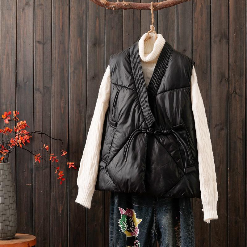 2025 Autumn/Winter Retro Frog Button Short Cotton Vest - Women s Stylish, Slimming, and Versatile XL чорний
2025 Autumn/Winter Retro Frog Button Short Cotton Vest - Women s Stylish, Slimming, and Versatile XL чорний
