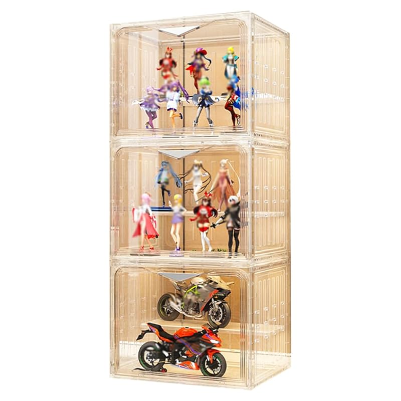 PFLife figure case collection case display rack figure shelf display case width 40 showcase large Easy to assemble Larger uv cut (translucent, 3
PFLife figure case collection case display rack figure shelf display case width 40 showcase large Easy to assemble Larger uv cut (translucent, 3