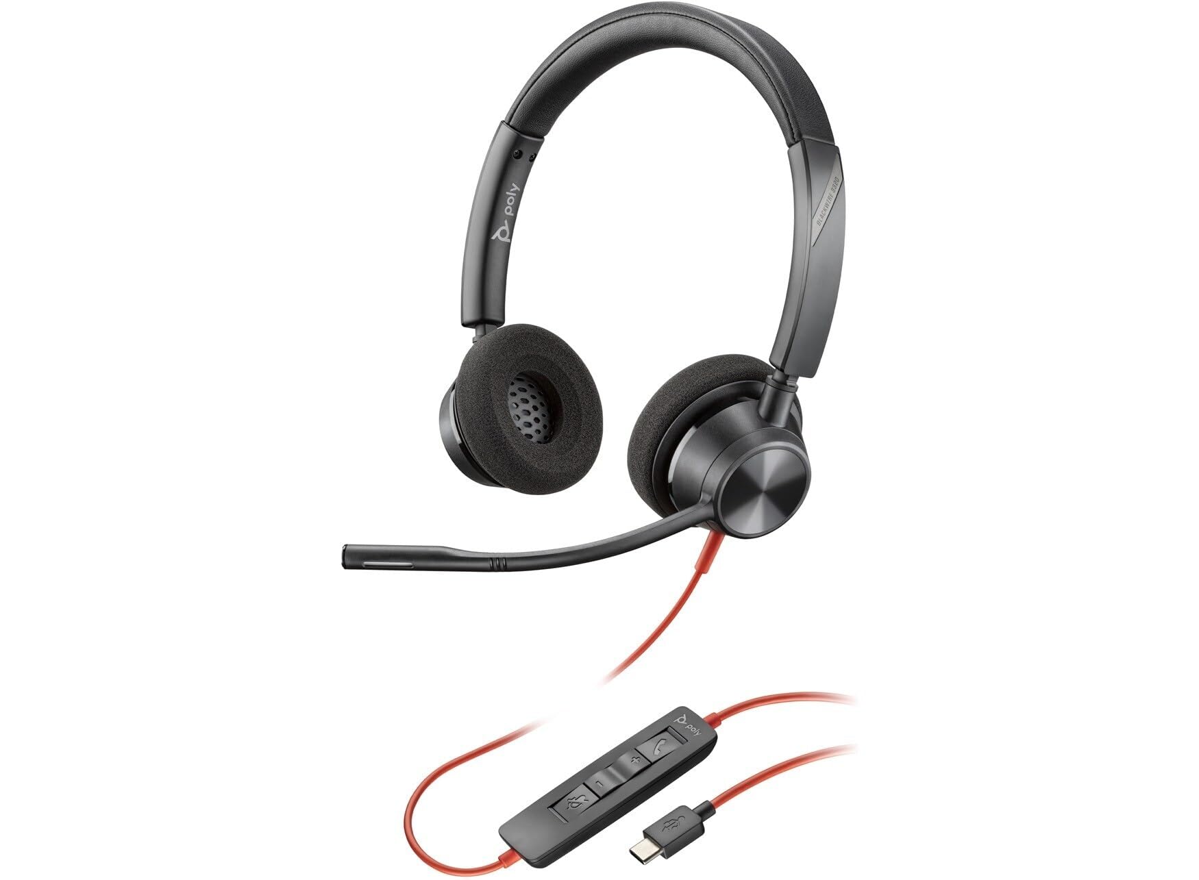 Poly wired headset Blackwire 3320 connection binaural noise canceling (old model) USB-C чорний
Poly wired headset Blackwire 3320 connection binaural noise canceling (old model) USB-C чорний