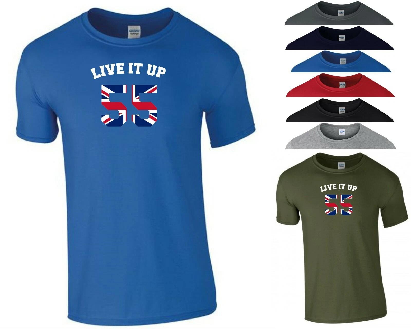 Live it Up 55 T Shirt Football Rangers Fans 55th Title Birthday Gift Men Tee Top M
Live it Up 55 T Shirt Football Rangers Fans 55th Title Birthday Gift Men Tee Top M