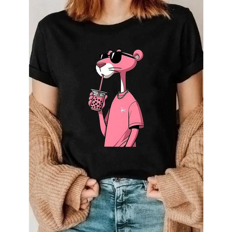 European Size Cute Women s Pink Leopard Print/Polyester/Medium Stretch Fabric/All-Season Printed Sportswear/Graphic Print Women s Casual Crew Neck 4XL чорний
European Size Cute Women s Pink Leopard Print/Polyester/Medium Stretch Fabric/All-Season Printed Sportswear/Graphic Print Women s Casual Crew Neck 4XL чорний