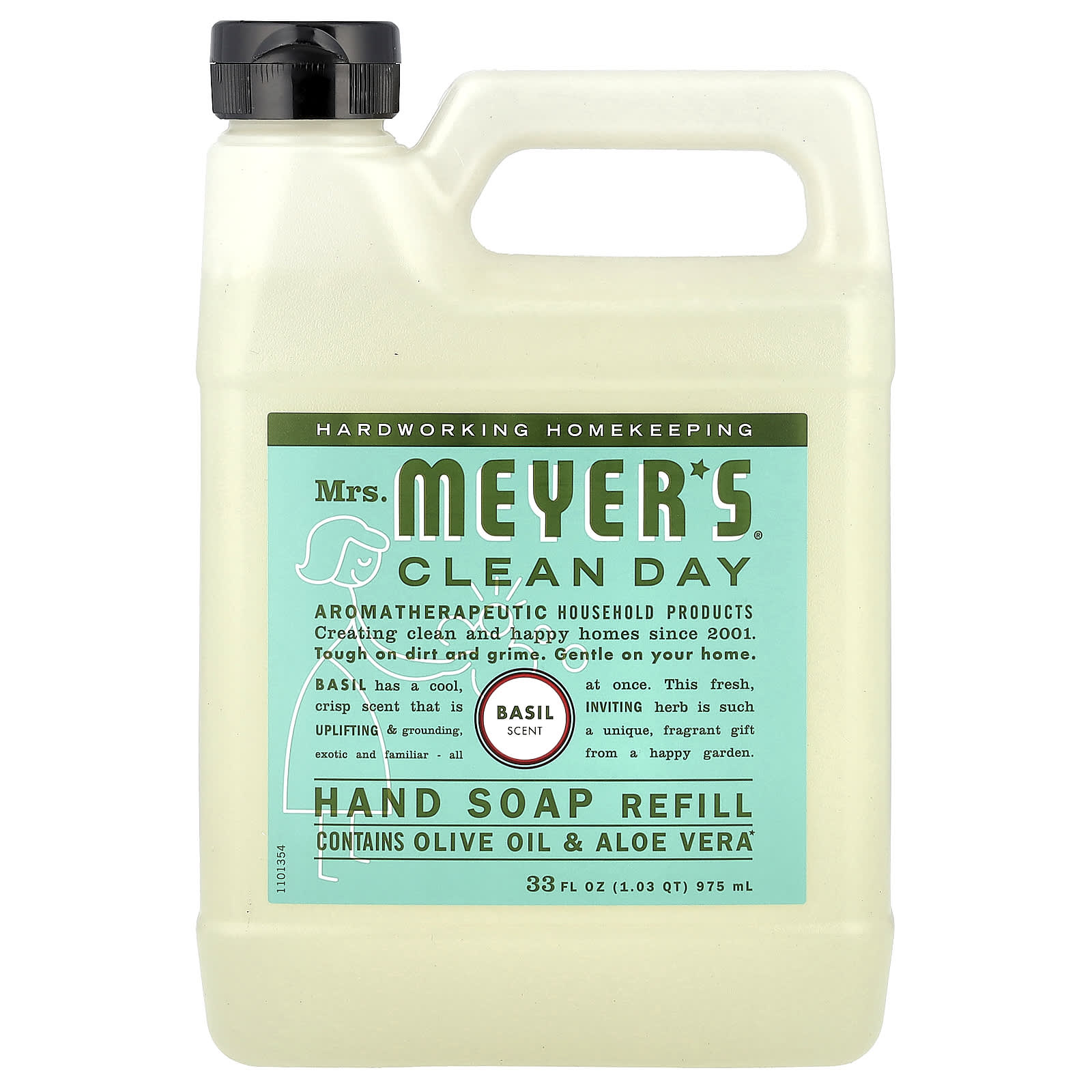 Миссис. Meyers Clean Day, Сменная жидкость для мытья рук, Базилик, 975 мл(33 жидких унции)
Миссис. Meyers Clean Day, Сменная жидкость для мытья рук, Базилик, 975 мл(33 жидких унции)