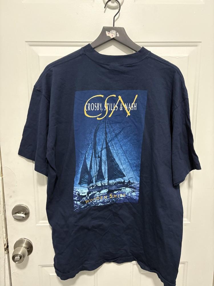 Vintage Crosby Stills Nash Wooden Ships Shirt Mens XL Blue AllSport Band Tee Unisex T-Shirt S
Vintage Crosby Stills Nash Wooden Ships Shirt Mens XL Blue AllSport Band Tee Unisex T-Shirt S