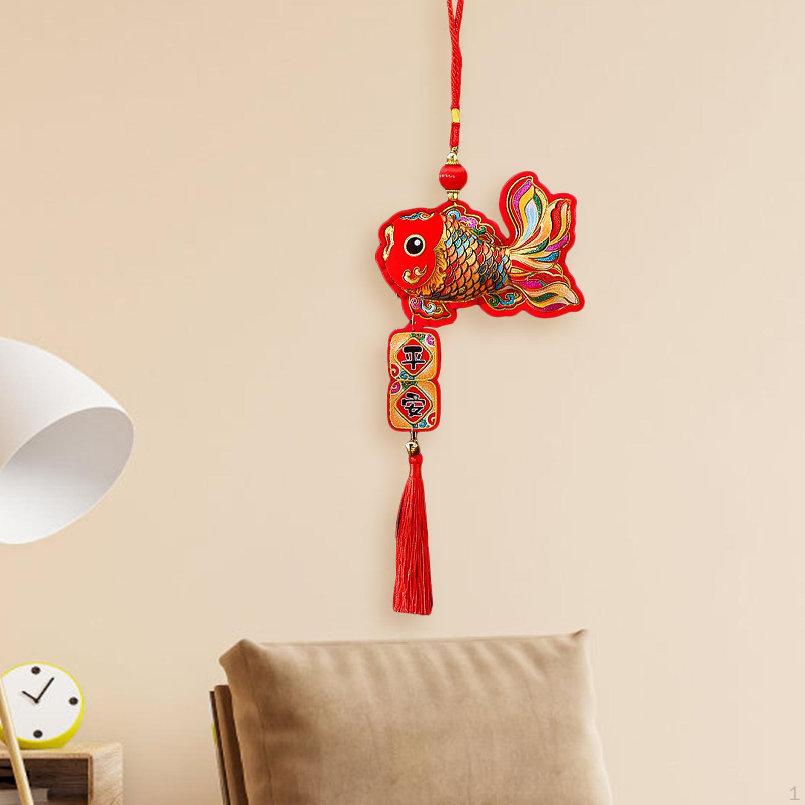 Подвесное украшение на китайский год со словами благословения и красной кисточкой для ТВ-стен Style B
Подвесное украшение на китайский год со словами благословения и красной кисточкой для ТВ-стен Style B