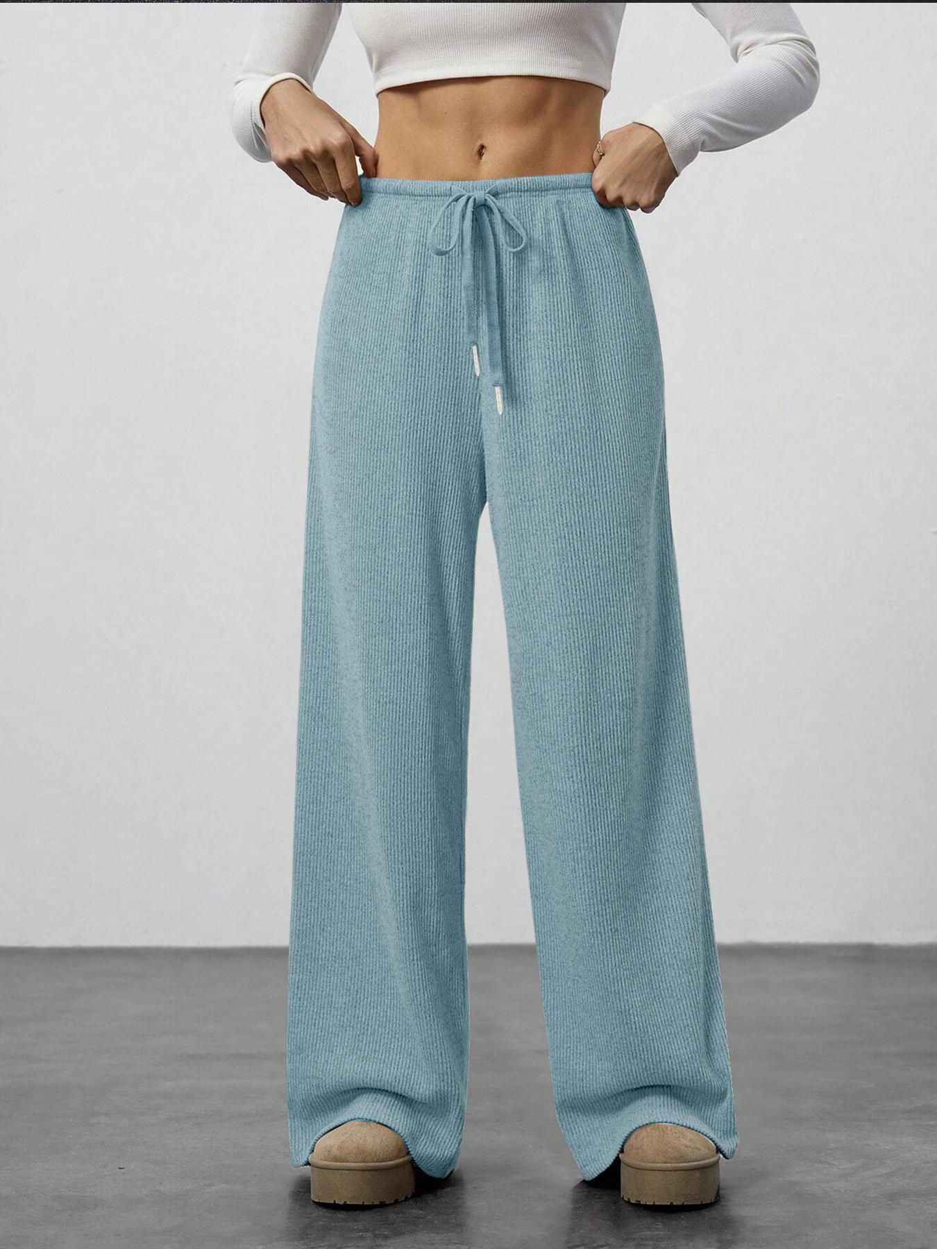 Women s Drawstring Wide-Leg Drape Trousers - Spring/Summer Fashion M небо синє кольору
Women s Drawstring Wide-Leg Drape Trousers - Spring/Summer Fashion M небо синє кольору