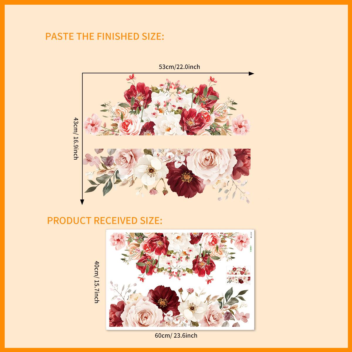 Hand-Painted Flower Room Decor Wall Sticker Background Wall Art for Living Room Bedroom Home Decoration Removable 40x60cm різнокольоровий
Hand-Painted Flower Room Decor Wall Sticker Background Wall Art for Living Room Bedroom Home Decoration Removable 40x60cm різнокольоровий