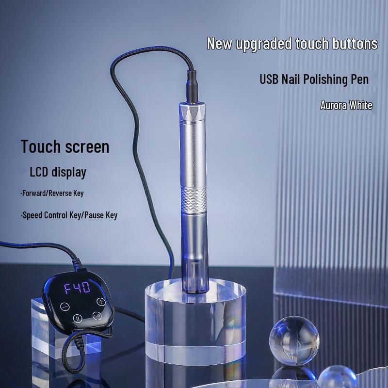 Портативная электрическая пилка для ногтей и средство для удаления лака в виде ручки, 40 000 об/мин серебряный
Портативная электрическая пилка для ногтей и средство для удаления лака в виде ручки, 40 000 об/мин серебряный