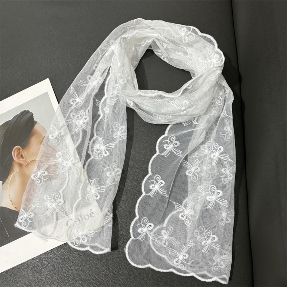 Retro Embroidered Flower Lace Scarf Lightweight Breathable Mesh Female Headscarf Long Silk Scarf Spring
Retro Embroidered Flower Lace Scarf Lightweight Breathable Mesh Female Headscarf Long Silk Scarf Spring