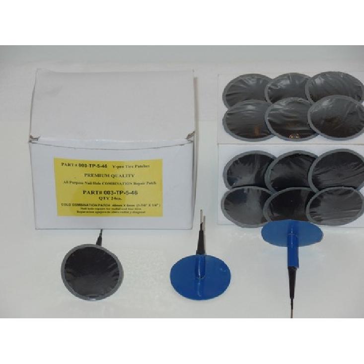 24 All Purpose Nail Hole Combination Repair tire Patch Plug 1-7/8 x 1/4
24 All Purpose Nail Hole Combination Repair tire Patch Plug 1-7/8 x 1/4