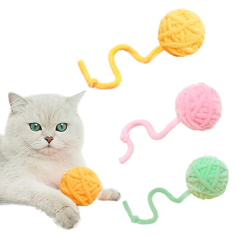 Nyankoro Ball Cat Wool Ball with Set of Soft Pastel Can be Rolled and Played Plays Get Cat Indoor Safe Makes a Clinking Cats Are Crazy About It
Nyankoro Ball Cat Wool Ball with Set of Soft Pastel Can be Rolled and Played Plays Get Cat Indoor Safe Makes a Clinking Cats Are Crazy About It