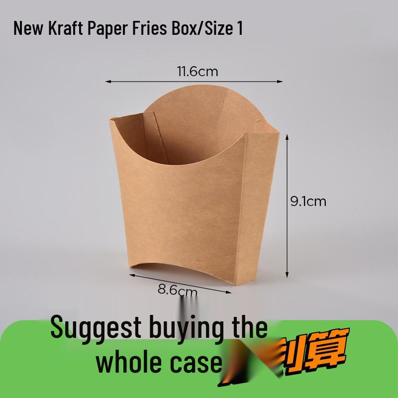 Одноразовая коробка из крафт-бумаги для картофеля фри и закусок
Одноразовая коробка из крафт-бумаги для картофеля фри и закусок