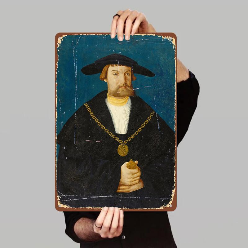 Vintage Oil Painting Style Portrait Custom Metal Tin Wall Art Decorative Craft Mural 7.9x11.8In(20x30cm)
Vintage Oil Painting Style Portrait Custom Metal Tin Wall Art Decorative Craft Mural 7.9x11.8In(20x30cm)