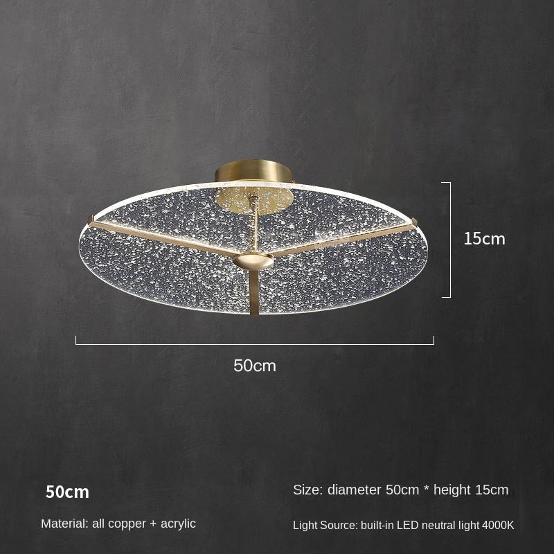 Современный роскошный и минималистичный потолочный светильник, полностью медный подвесной светильник для спальни и кабинета Diameter -50cm
Современный роскошный и минималистичный потолочный светильник, полностью медный подвесной светильник для спальни и кабинета Diameter -50cm
