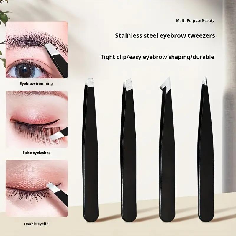 4-in-1 Precision Tweezers Set, Stainless Steel, Multi-Tip, Perfect for Eyebrow & Hair Removal чёрный
4-in-1 Precision Tweezers Set, Stainless Steel, Multi-Tip, Perfect for Eyebrow & Hair Removal чёрный