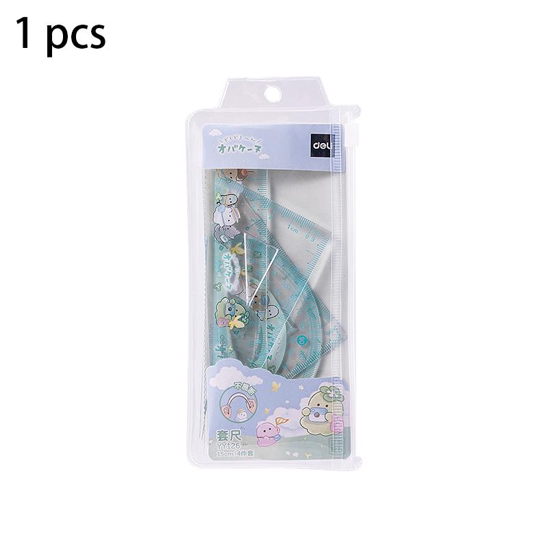 Deli 1Set Ruler Set 15cm Straight Ruler 180 Degree Protractor 45/60 Degree Triangle Ruler Stationery Set Student&Office Supplies
Deli 1Set Ruler Set 15cm Straight Ruler 180 Degree Protractor 45/60 Degree Triangle Ruler Stationery Set Student&Office Supplies