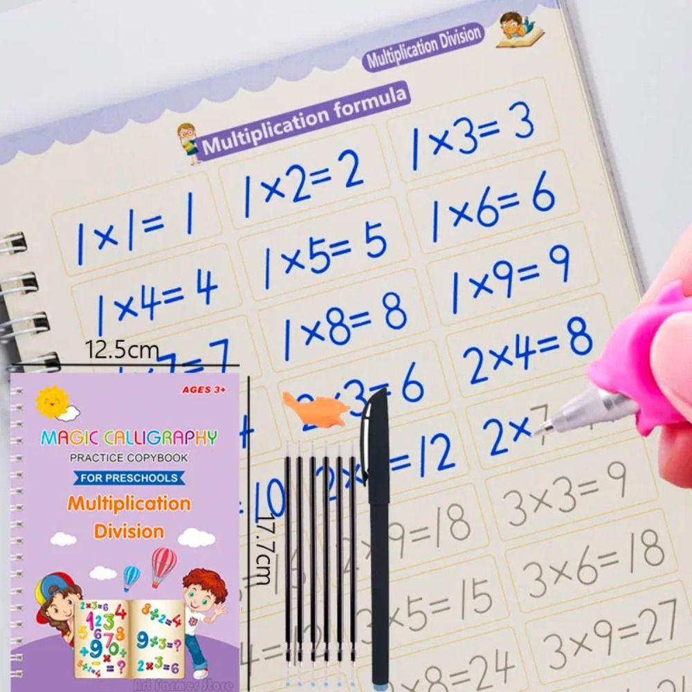 English Reusable Writing Book Multiplication and Division Practice Children s Book Kid 1 set
English Reusable Writing Book Multiplication and Division Practice Children s Book Kid 1 set