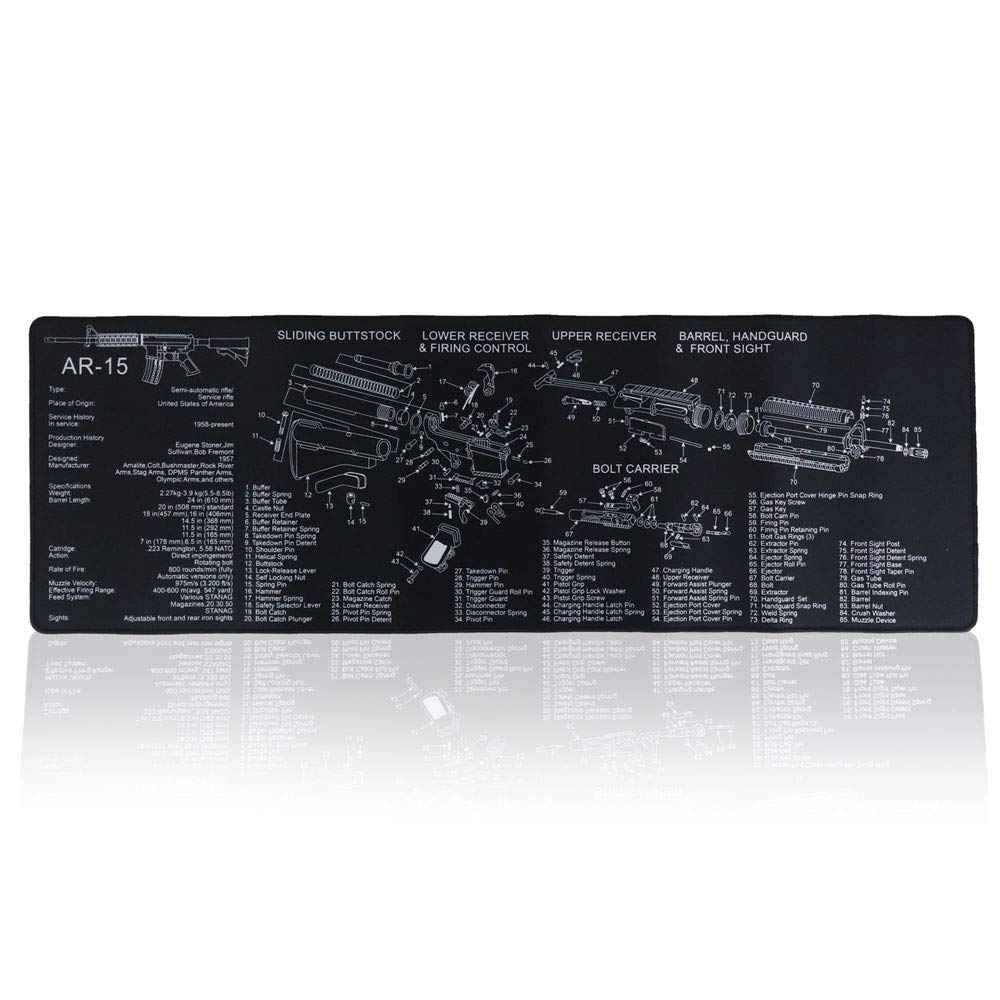 SHENKEL Gun Disassembly Mouse Pad, Desk Mat, Large AR-15 Cleaning Pad, Maintenance Mat, Rubber Mat, Military, Airsoft
SHENKEL Gun Disassembly Mouse Pad, Desk Mat, Large AR-15 Cleaning Pad, Maintenance Mat, Rubber Mat, Military, Airsoft