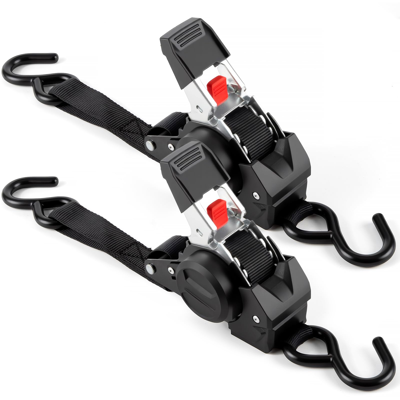 JiiinMiiin Automatic Retractable Ratchet Strap, Cargo Tie-Down Strap, 3M Length, 2.5cm Width, 2-Pack, GS Certified, Multi-Purpose, for Moving and Tran
JiiinMiiin Automatic Retractable Ratchet Strap, Cargo Tie-Down Strap, 3M Length, 2.5cm Width, 2-Pack, GS Certified, Multi-Purpose, for Moving and Tran