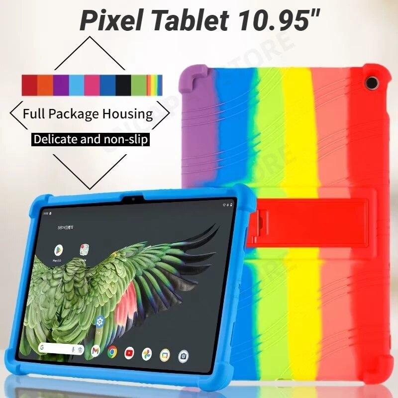 4 Thicken Cornors Soft Silicon Cover with Kickstand for Google Pixel Tablet Case 10.95 Kids Safety Shockproof Protector Funda Pixel Tablet 10.95
4 Thicken Cornors Soft Silicon Cover with Kickstand for Google Pixel Tablet Case 10.95 Kids Safety Shockproof Protector Funda Pixel Tablet 10.95