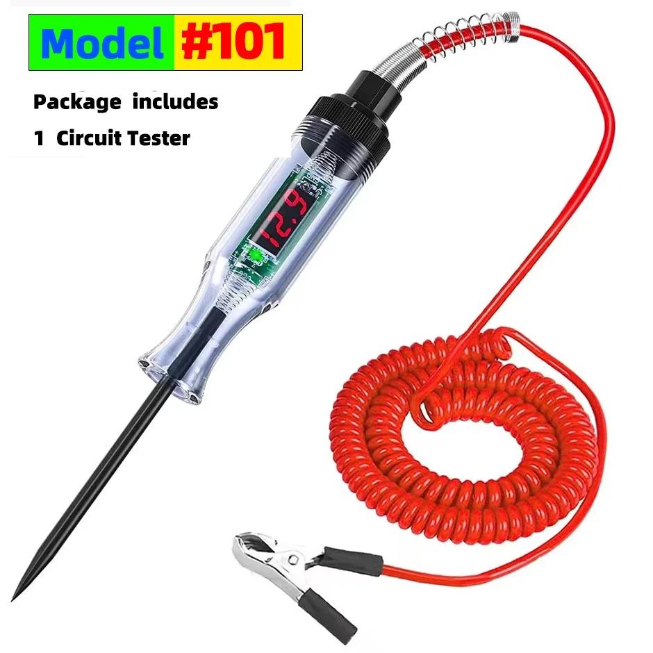 Test Light Automotive Circuit Tester 5V 12V 24V 36V 48V 90V DC Digital LCD Display Prolong for Sedan,SUV,RV,Truck,Lawn
Test Light Automotive Circuit Tester 5V 12V 24V 36V 48V 90V DC Digital LCD Display Prolong for Sedan,SUV,RV,Truck,Lawn