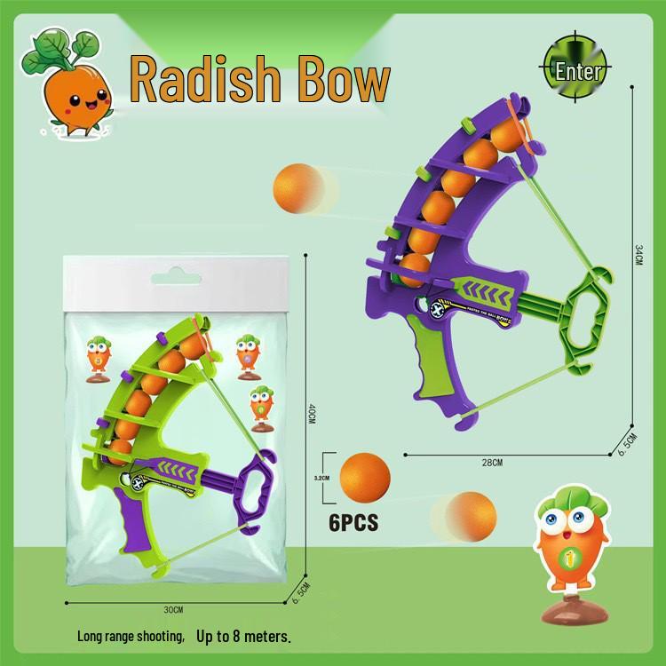 Children s Elastic Sticky Ball Catapult and Carrot Bow and Arrow Toy Set - Parent-Child Interactive Shooting Game
Children s Elastic Sticky Ball Catapult and Carrot Bow and Arrow Toy Set - Parent-Child Interactive Shooting Game