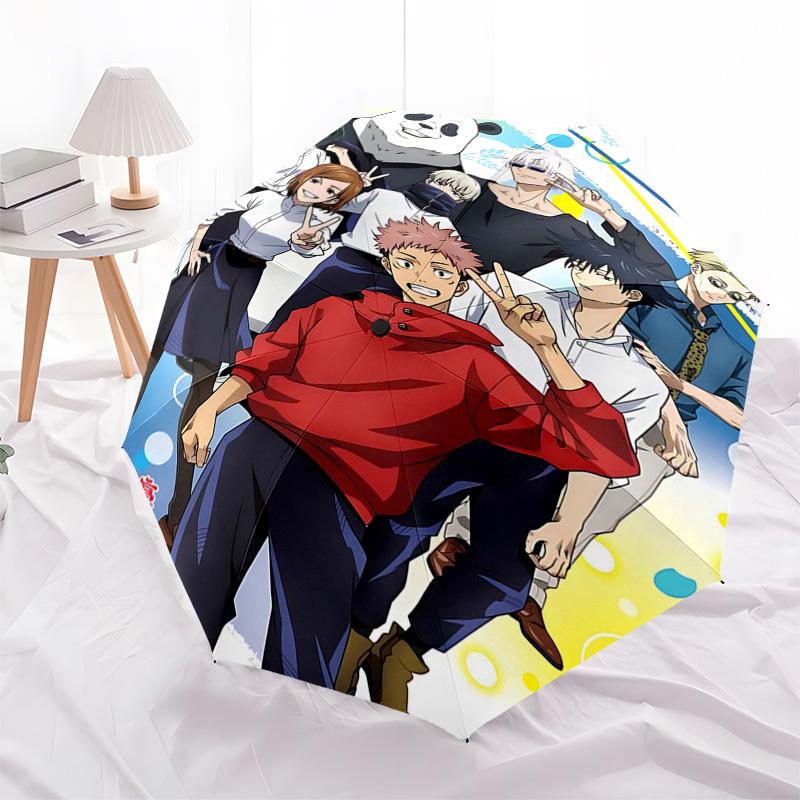 1pc Jujutsu Kaisen Anime Characters Automatic Opening Folding Umbrella with 8-Bone Iron Frame, Portable for Outdoor Use, Perfect Gift for Fans, Travel
1pc Jujutsu Kaisen Anime Characters Automatic Opening Folding Umbrella with 8-Bone Iron Frame, Portable for Outdoor Use, Perfect Gift for Fans, Travel