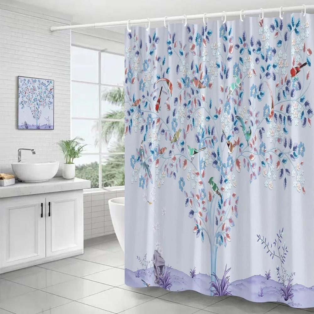 Flowers Birds Shower Curtains Creative Pink Floral Tree Plant Chinese Style Art Polyester Fabric Bathroom Decor Bath Curtain Set W60H190(CM)-1 Pcs
Flowers Birds Shower Curtains Creative Pink Floral Tree Plant Chinese Style Art Polyester Fabric Bathroom Decor Bath Curtain Set W60H190(CM)-1 Pcs