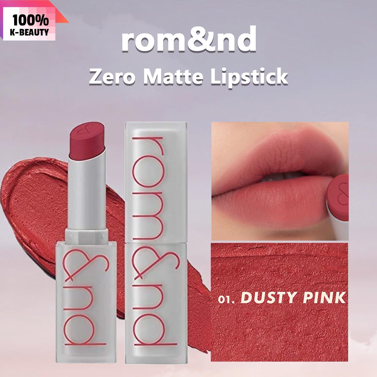 Rom&nd Romand ZERO MATTE LIPSTICK 3g/0.11oz (10 Color Options)
Rom&nd Romand ZERO MATTE LIPSTICK 3g/0.11oz (10 Color Options)