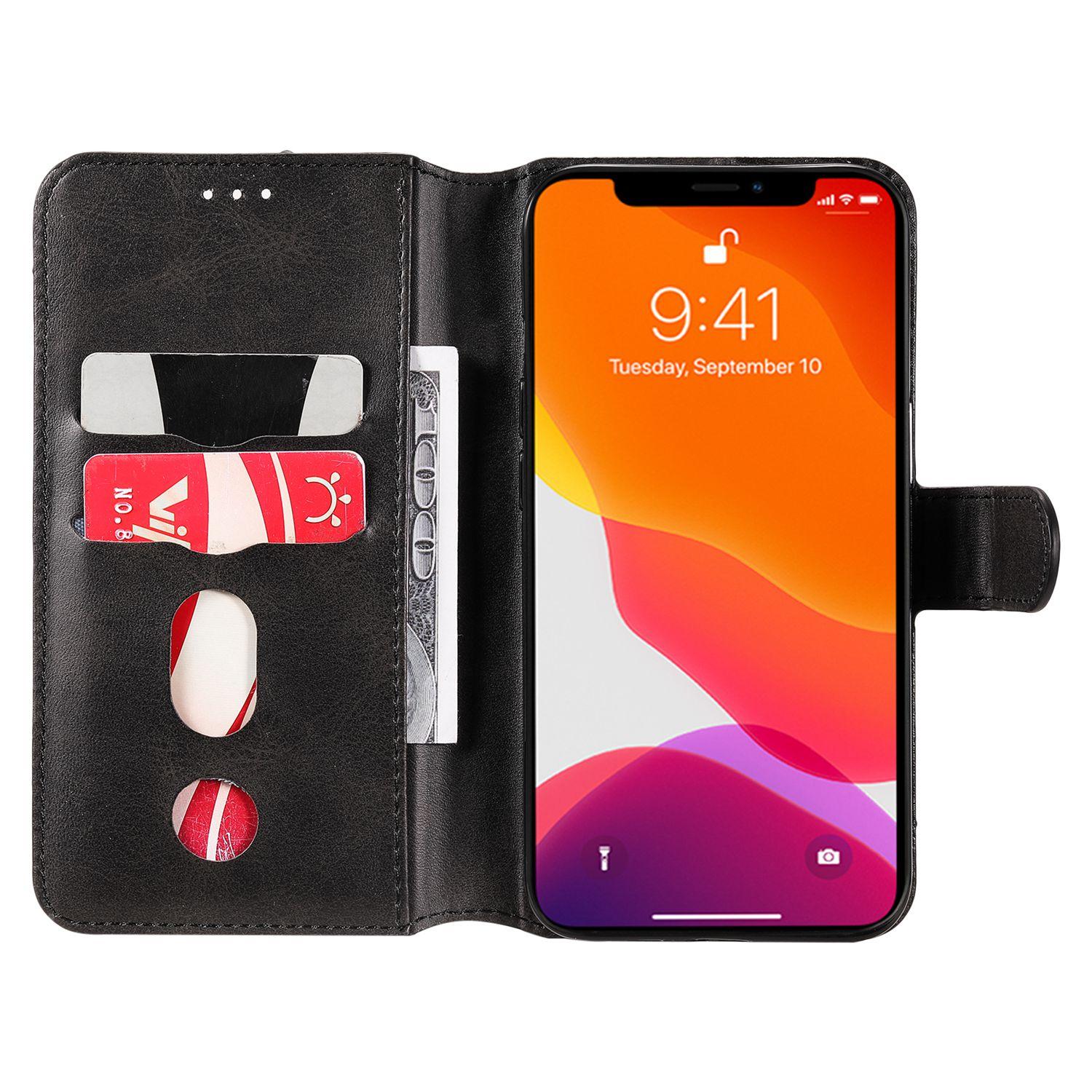 For iPhone 14 6.1 inch Calf Texture PU Leather Phone Cover Magnetic Shockproof Stand Wallet Style Case Black
For iPhone 14 6.1 inch Calf Texture PU Leather Phone Cover Magnetic Shockproof Stand Wallet Style Case Black
