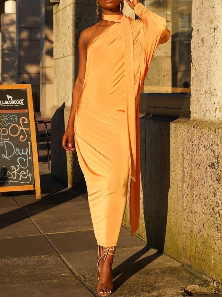 Новая модель, асимметричная длинная юбка: Свободное платье с открытым плечом, длинными рукавами и висячим вырезом горловины XXL жёлтый
Новая модель, асимметричная длинная юбка: Свободное платье с открытым плечом, длинными рукавами и висячим вырезом горловины XXL жёлтый