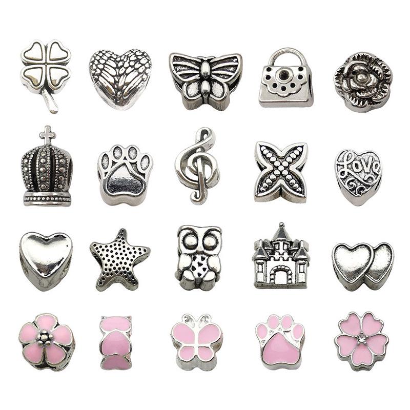 20mm Mix Alloy Large Hole Beads Set: Jewelry Findings for DIY Necklaces & Bracelets 
20mm Mix Alloy Large Hole Beads Set: Jewelry Findings for DIY Necklaces & Bracelets