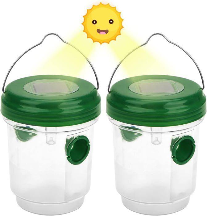 Piège à guêpes à énergie solaire 2 pièces avec lumière LED, pièges à insectes, piège à insectes, piège à miel, abeilles, frelons,
Piège à guêpes à énergie solaire 2 pièces avec lumière LED, pièges à insectes, piège à insectes, piège à miel, abeilles, frelons,