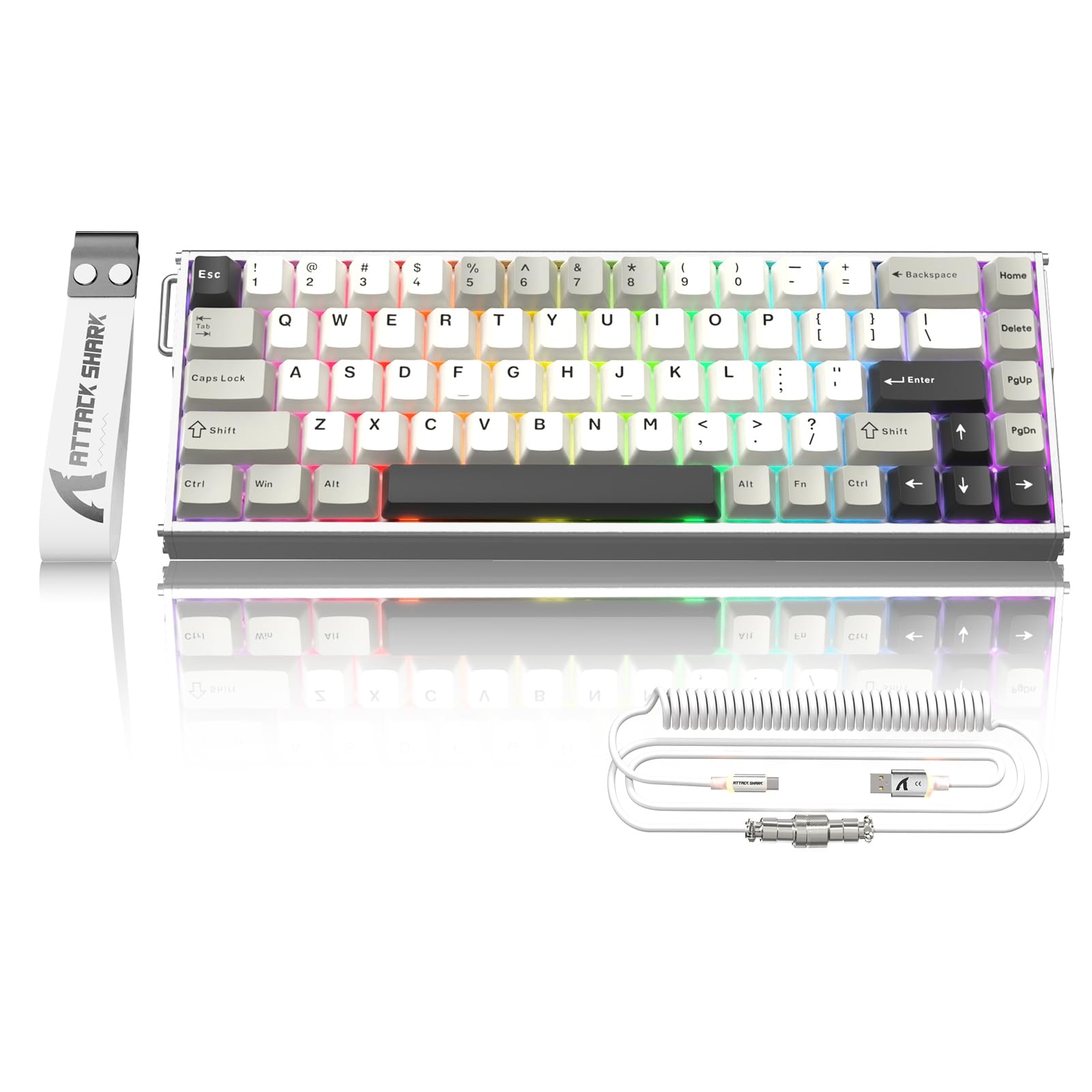 ATTACK SHARK X68MAXHE Gaming Keyboard Rapid Trigger Full Aluminum CNC High Performance 8000Hz Polling Adjustable Actuation Delay Latency Wired Hall білий
ATTACK SHARK X68MAXHE Gaming Keyboard Rapid Trigger Full Aluminum CNC High Performance 8000Hz Polling Adjustable Actuation Delay Latency Wired Hall білий