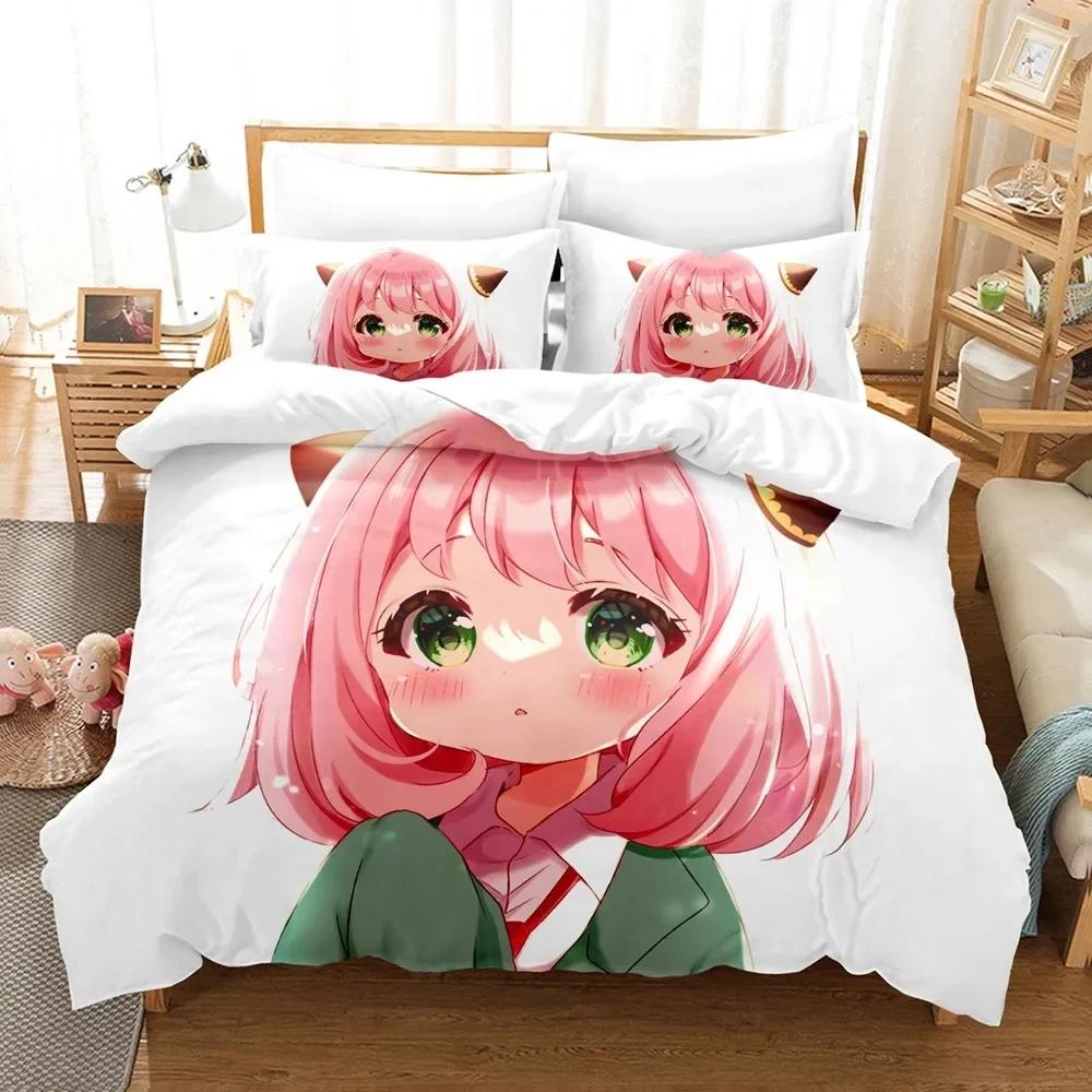 Bedding Set Anya Forger Quilt Cover Single Double Size With Pillowcase Boys Girls Bedspread 70x133cm 2pcs
Bedding Set Anya Forger Quilt Cover Single Double Size With Pillowcase Boys Girls Bedspread 70x133cm 2pcs