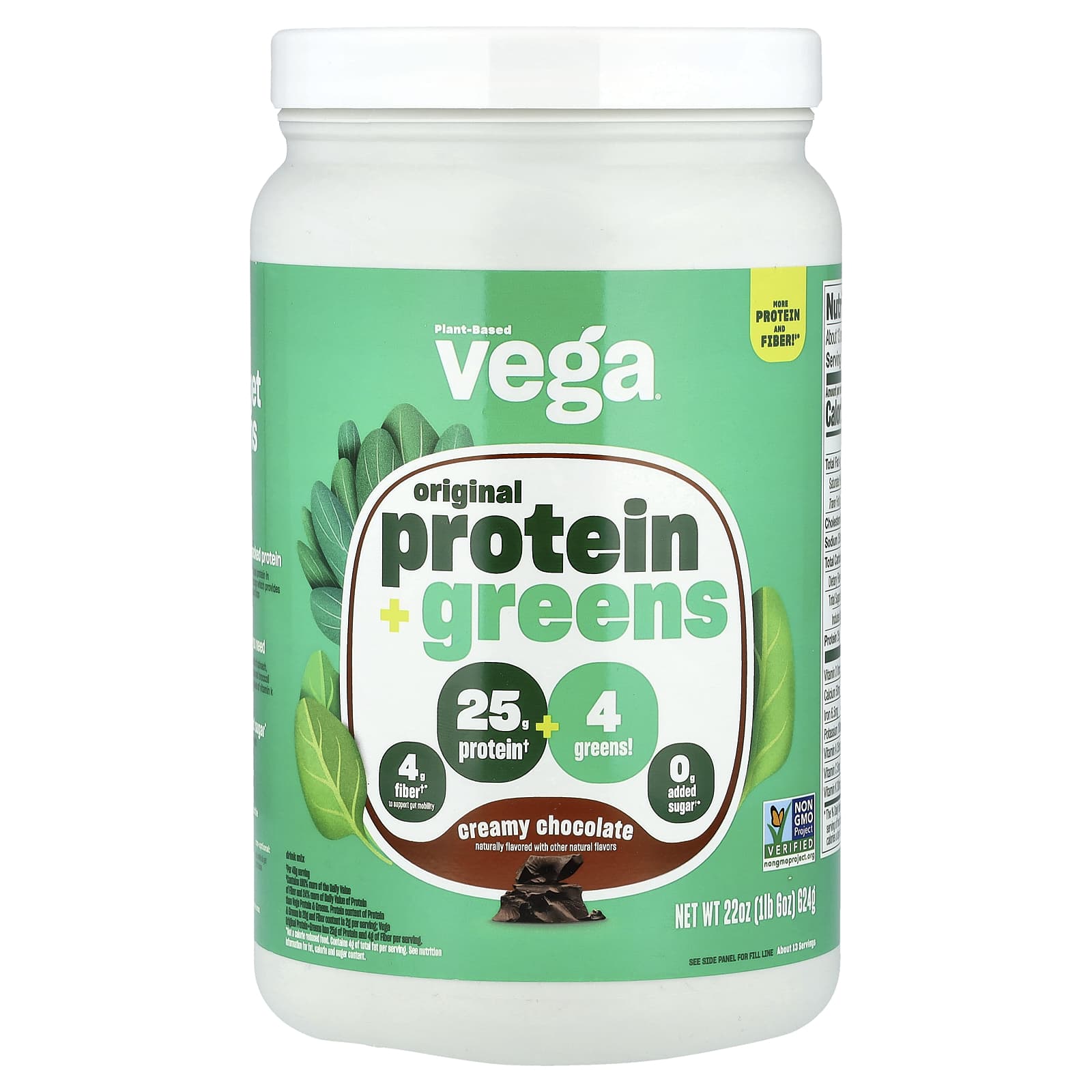 Original Protein + Greens, Creamy Chocolate, 624G (1Lb 6Oz)
Original Protein + Greens, Creamy Chocolate, 624G (1Lb 6Oz)