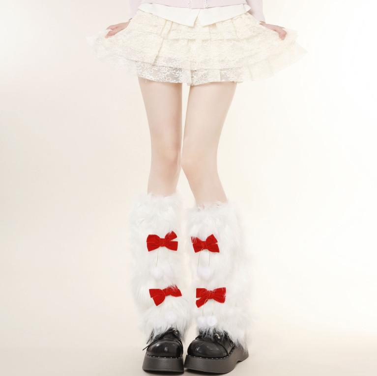 New Year S Red Plush Leg Cover Autumn And Winter Warm Stacking Socks Spice Girl Fur Calf Socks Bow Fluffy Socks Cover one size fits all
New Year S Red Plush Leg Cover Autumn And Winter Warm Stacking Socks Spice Girl Fur Calf Socks Bow Fluffy Socks Cover one size fits all