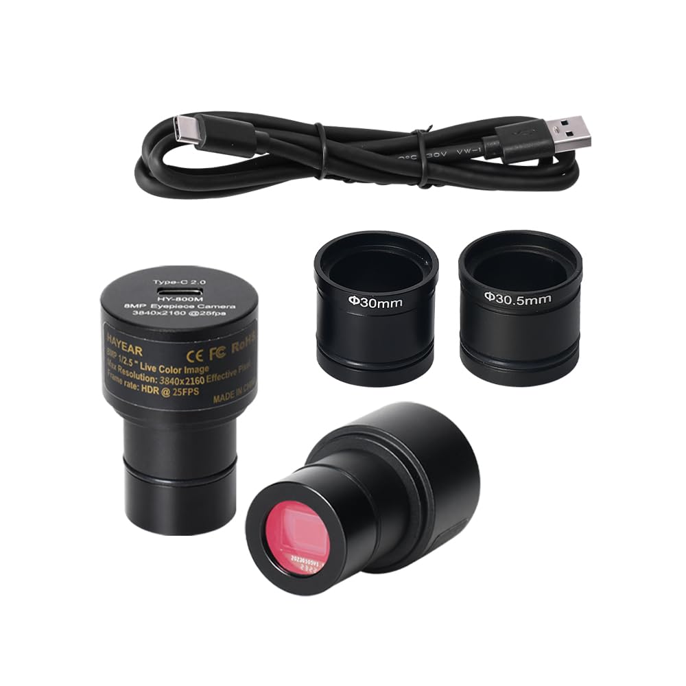 HAYEAR 8MP цифровой окуляр камера микроскоп видеокамера адаптер USB2.0 + DIA30MM/30.5MM
HAYEAR 8MP цифровой окуляр камера микроскоп видеокамера адаптер USB2.0 + DIA30MM/30.5MM
